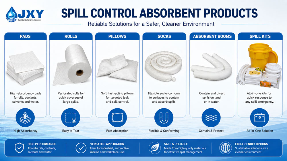 JXY spill absorbent products for LNG Terminals