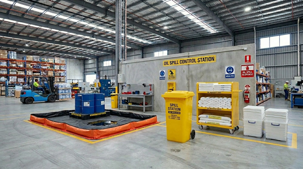 Onshore oil spill response equipment for industrial facilities. Onshore oil spill response equipment for industrial facilities.