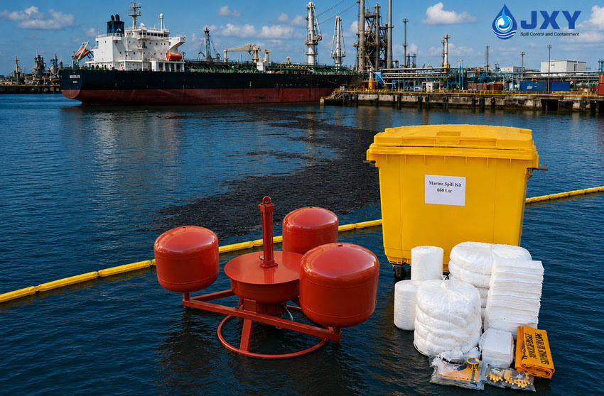 JXY oil spill response equipment manufacturer providing customized marine pollution control solutions for ports and terminals JXY oil spill response equipment manufacturer providing customized marine pollution control solutions for ports and terminals