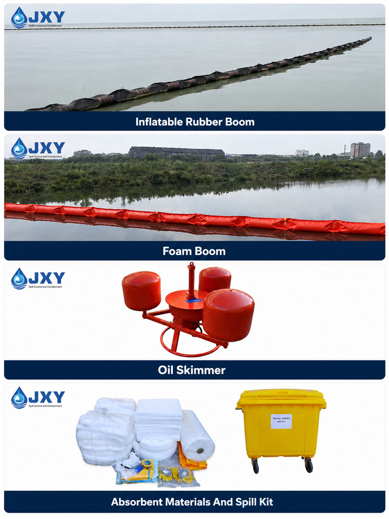 Complete oil spill response equipment solutions manufactured by JXY for marine and offshore applications Complete oil spill response equipment solutions manufactured by JXY for marine and offshore applications
