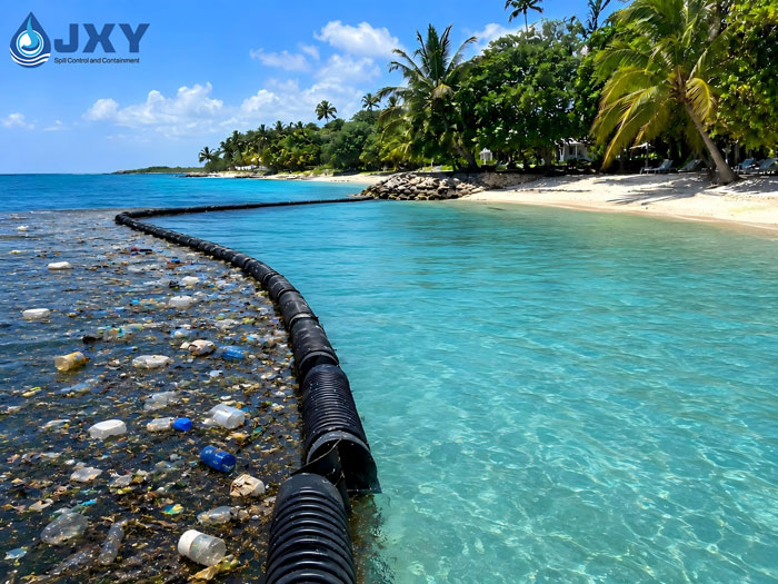JXY floating trash boom system for rivers ports and waterways